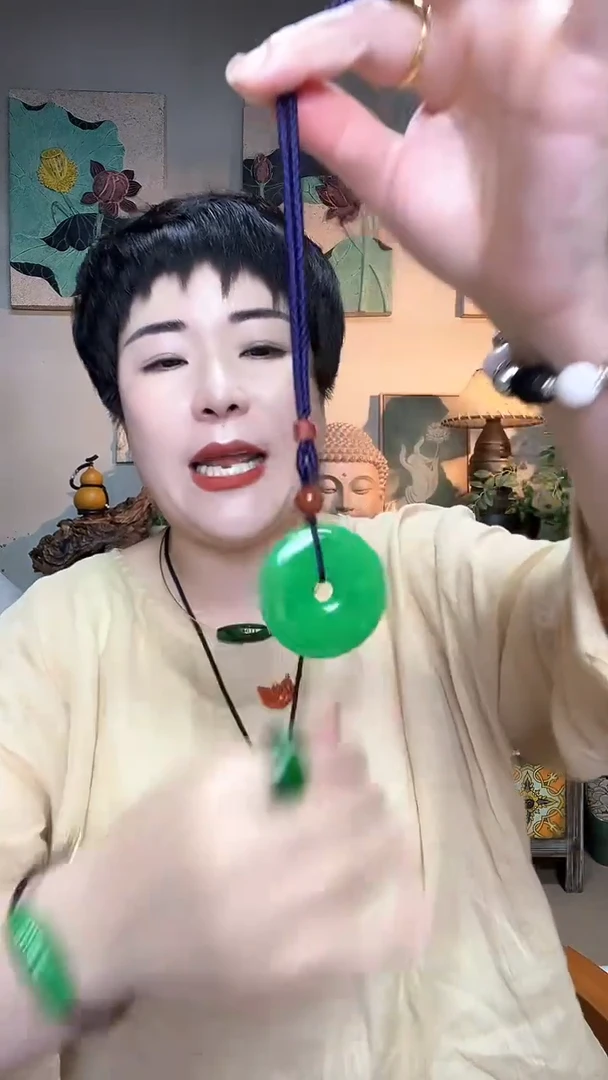吊坠(赠链)合金翡翠675