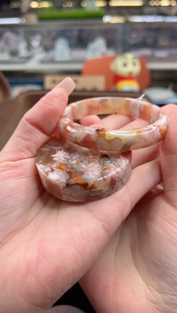 未镶嵌手镯石英质玉尘*丷圈口（赠品镯心）