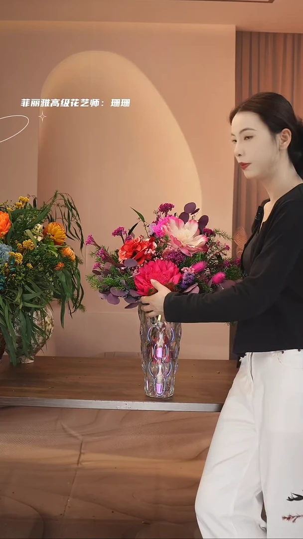 琉璃手工艺品：图片款单花束