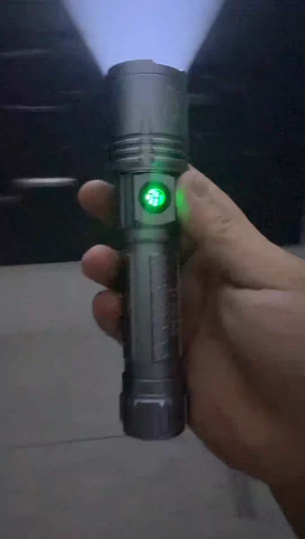 【磁吸笔夹款】变焦铝合金超亮小手电
