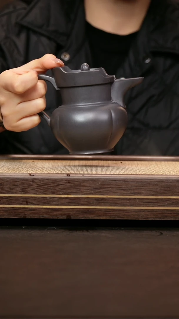 茶壶紫砂天青 僧帽