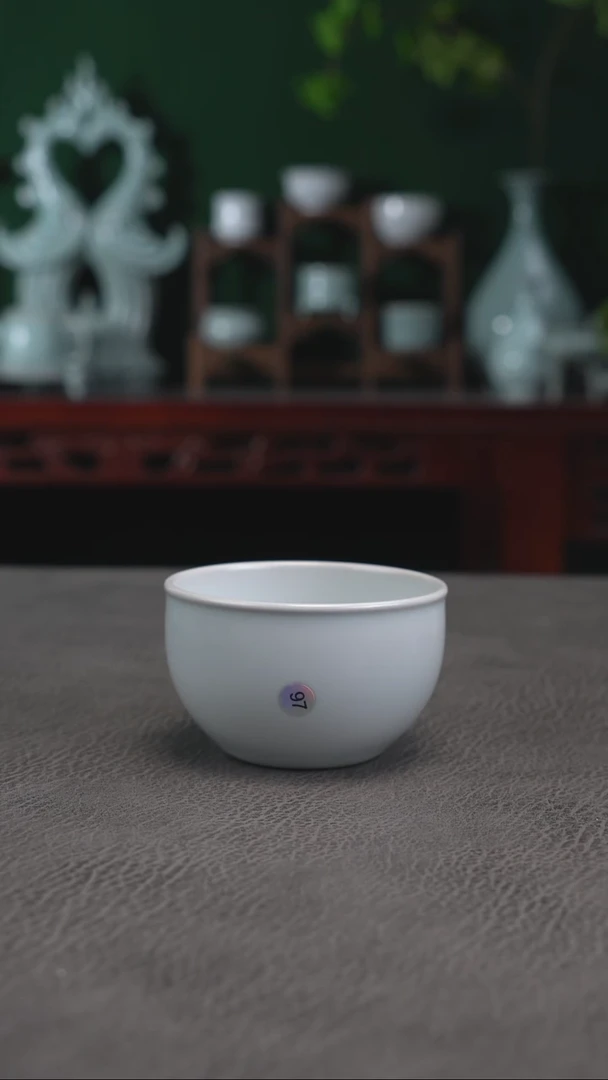 97号月白缸杯有瑕体验价简包~帆