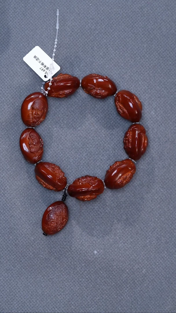 橄榄核手串学****师20双面写实罗汉