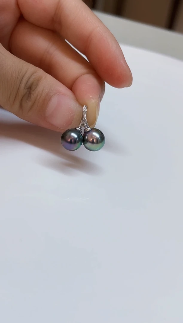 银S925镶嵌颈饰海水珍珠8-9mm