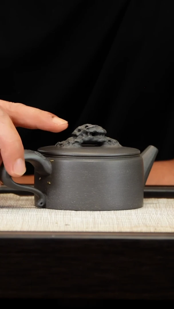 茶壶紫砂天青天际【锯钉】