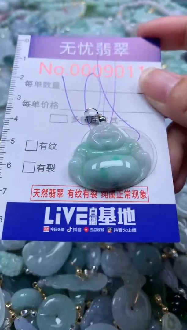 翡翠未镶嵌吊坠(不含链)9011