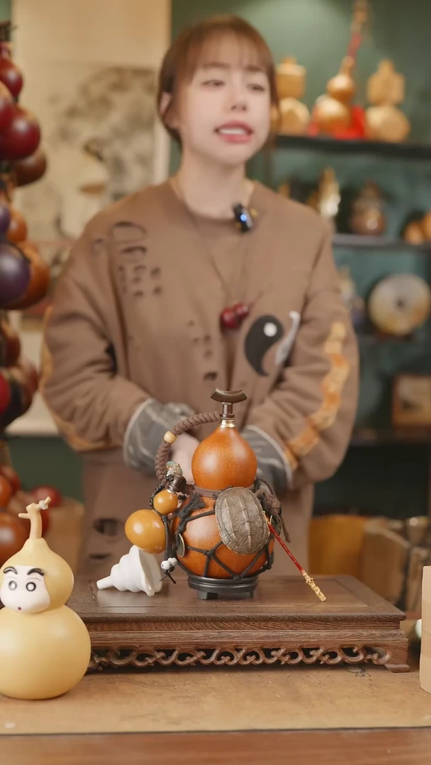 【闪购商品】11号精品天然大漆工艺防渗内胆酒葫芦~