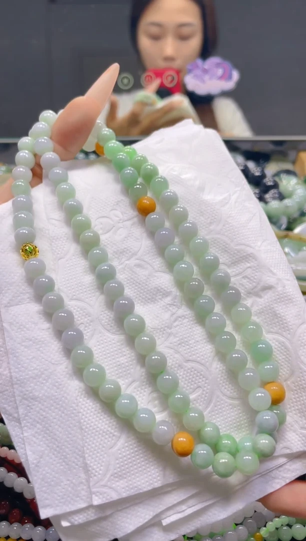 颈饰未镶嵌翡翠7MM