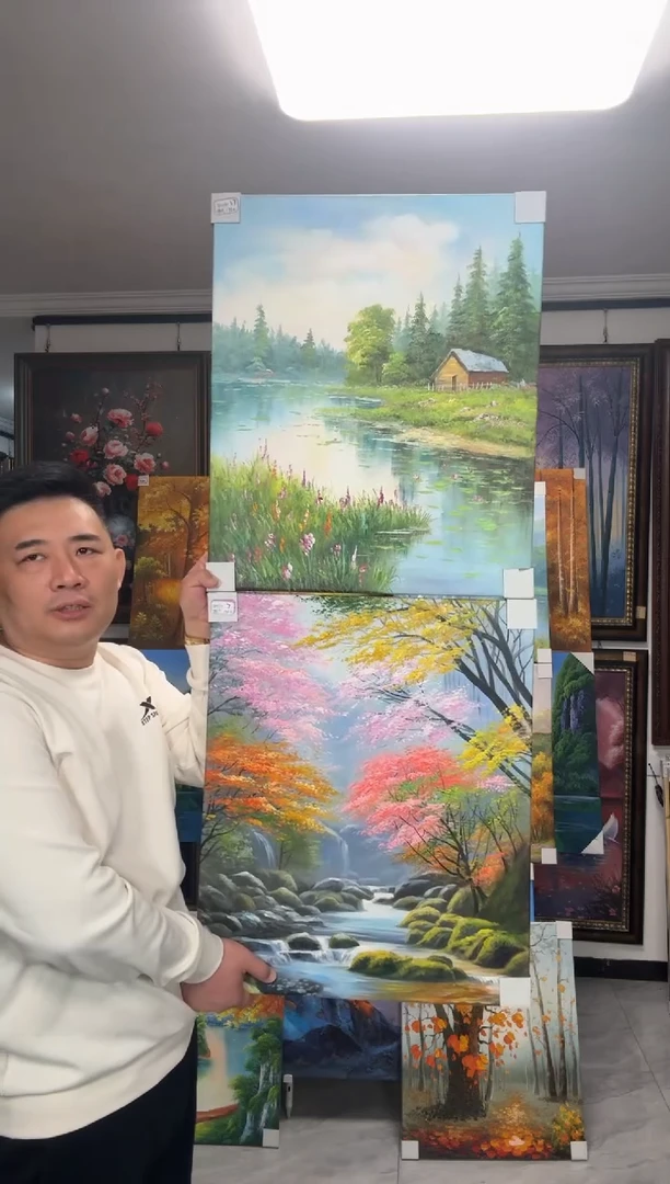 油画闪购纯手绘油画风景*2