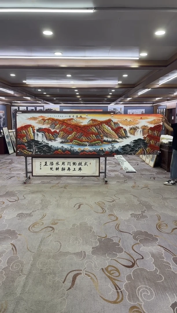 绘画绘画Y-刘雪红-小丈二-山水画