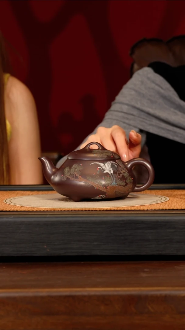 茶壶紫砂宜兴紫砂PCF 紫龙血 汉棠石瓢
