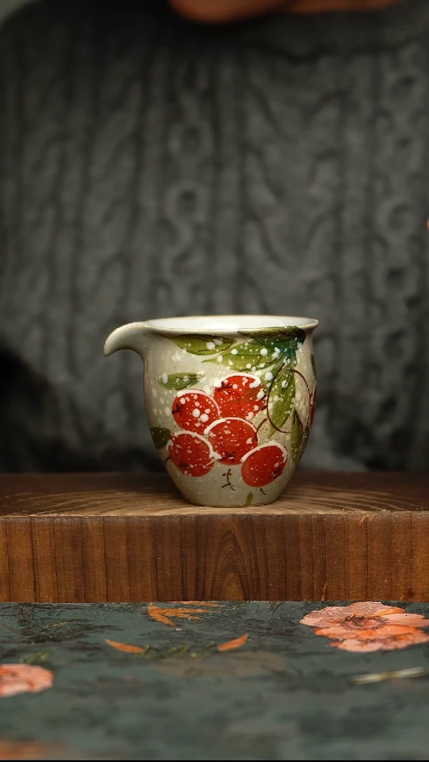 杯釉下彩手工手绘同款陶器