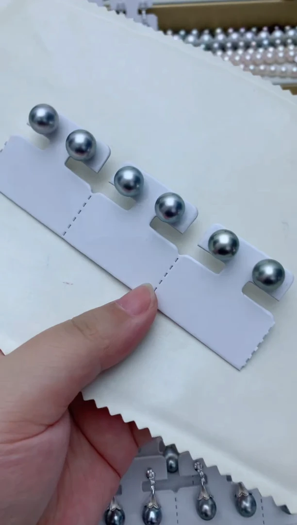 18K金镶嵌海水珍珠耳饰w4 多样性发其一