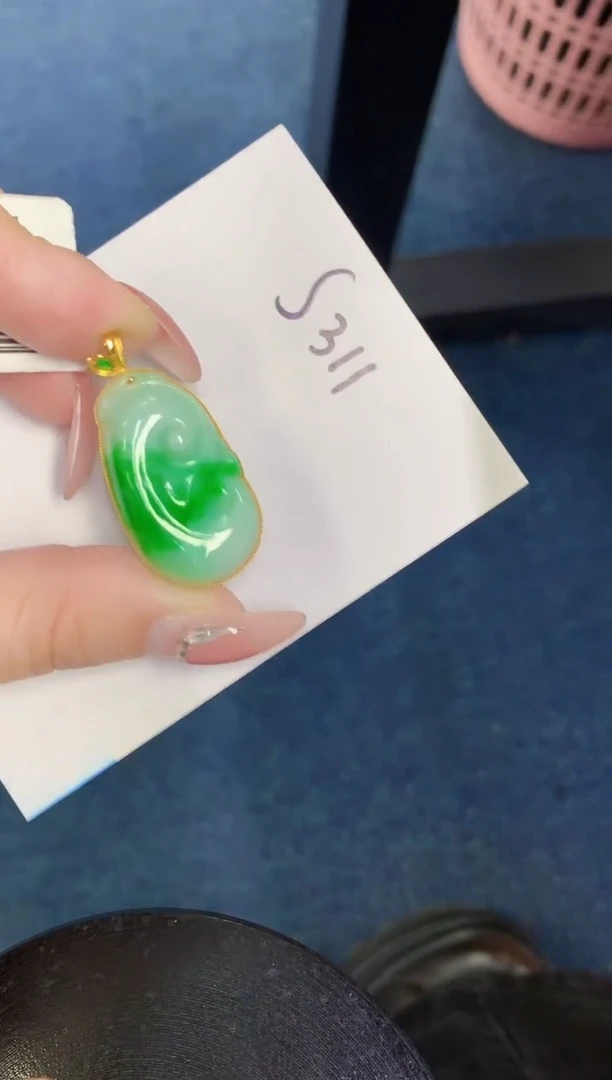 【闪购商品】翡翠颈饰18K金镶嵌000000000