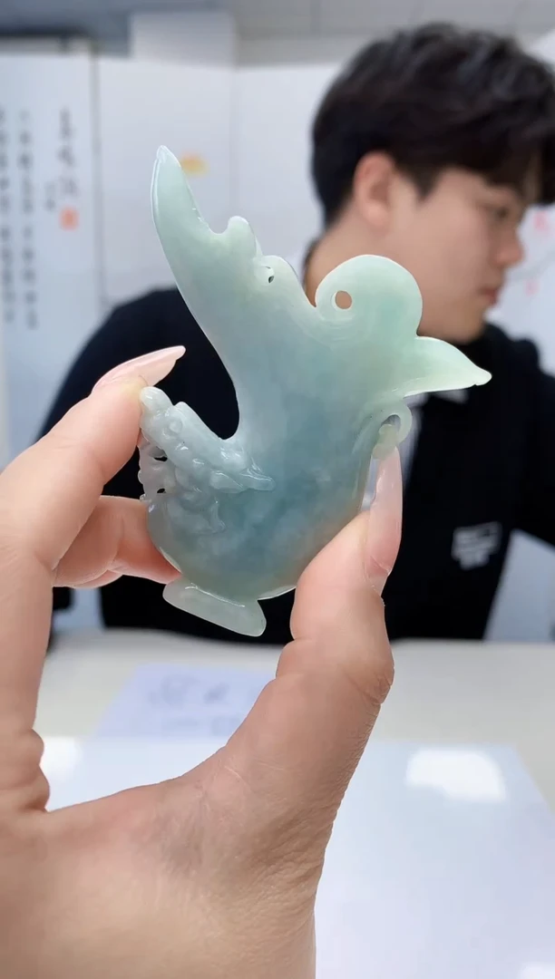 【闪购商品】定制翡翠未镶嵌5145lr-毛货挂件31