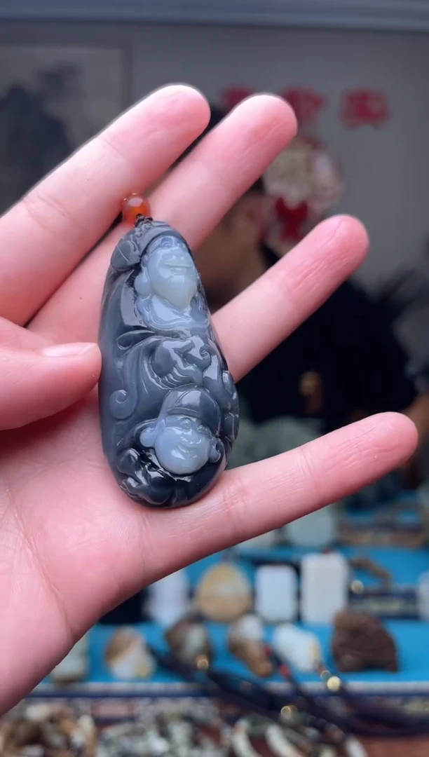 和田玉未镶嵌挂件1