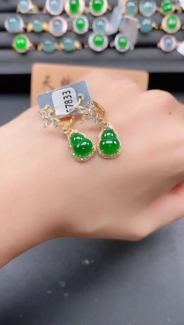 银S925镶嵌戒指翡翠111