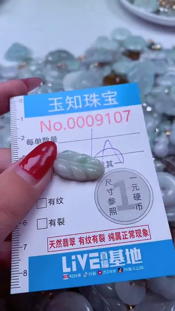 吊坠(不含链)未镶嵌翡翠9107