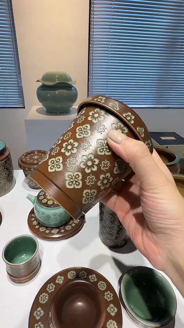 青瓷手工茶器包邮