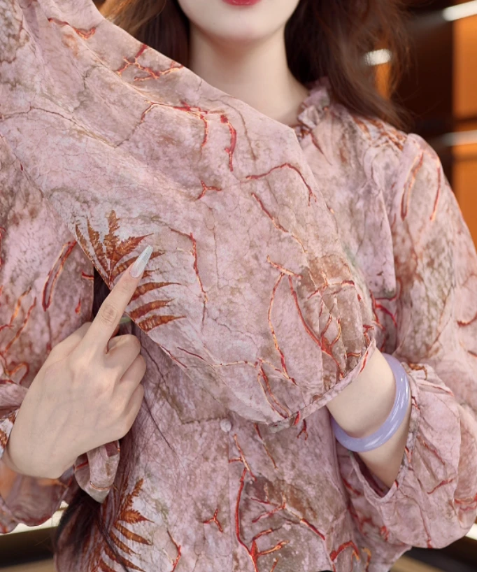 堇兰2025新款新中式国风设计感气质小衫M504鑫鑫