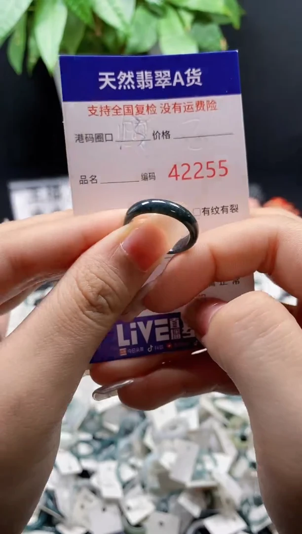 翡翠戒指未镶嵌天然翡翠戒圈2255