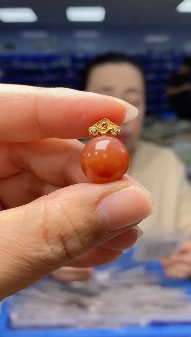 【闪购商品】南红玛瑙吊坠(不含链)银S925镶嵌   DZ5289