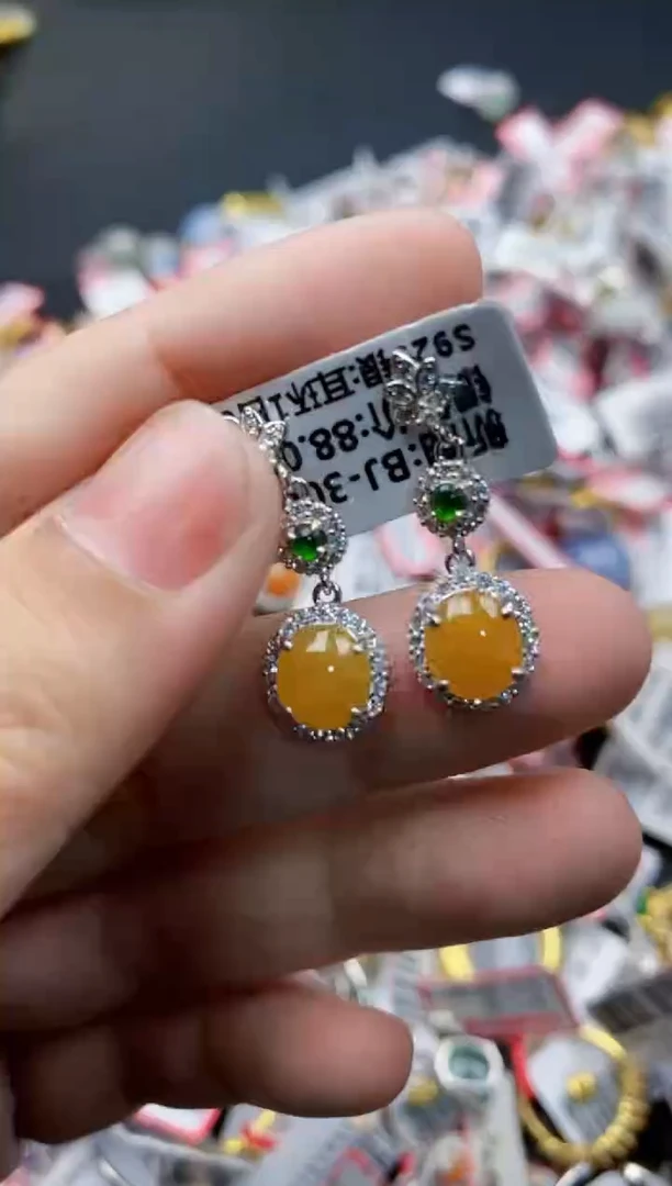 翡翠银S925镶嵌戒指13-13-13--1