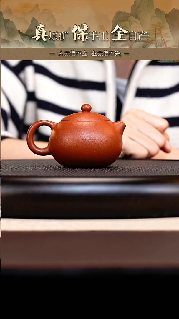茶壶紫砂红降坡西施
