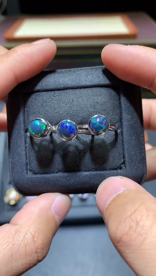 【闪购商品】欧泊戒指未镶嵌G37【多样性发其一】