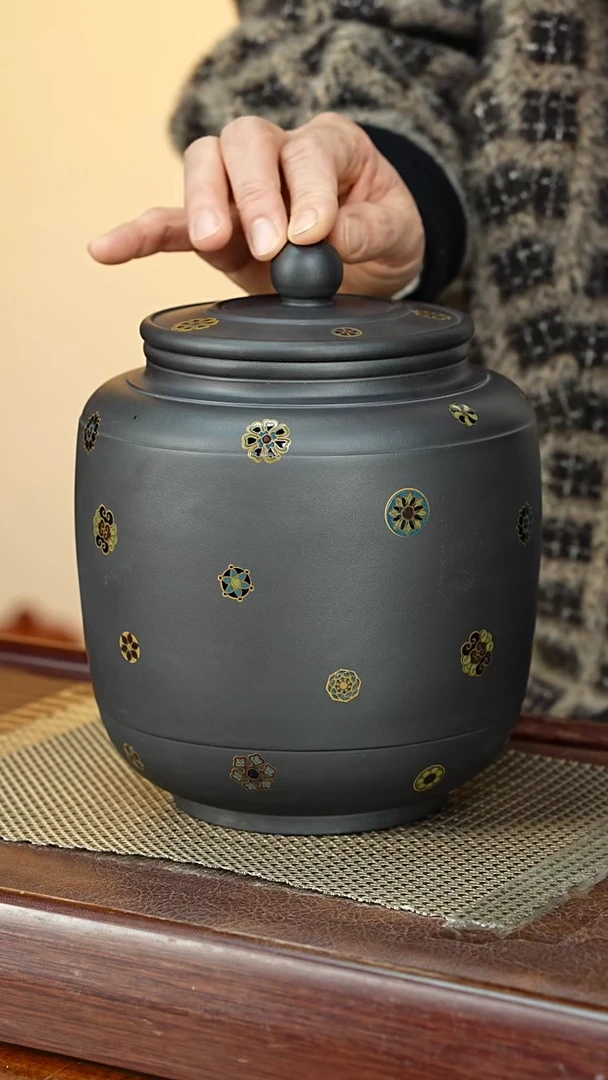宜兴原矿紫砂茶叶罐