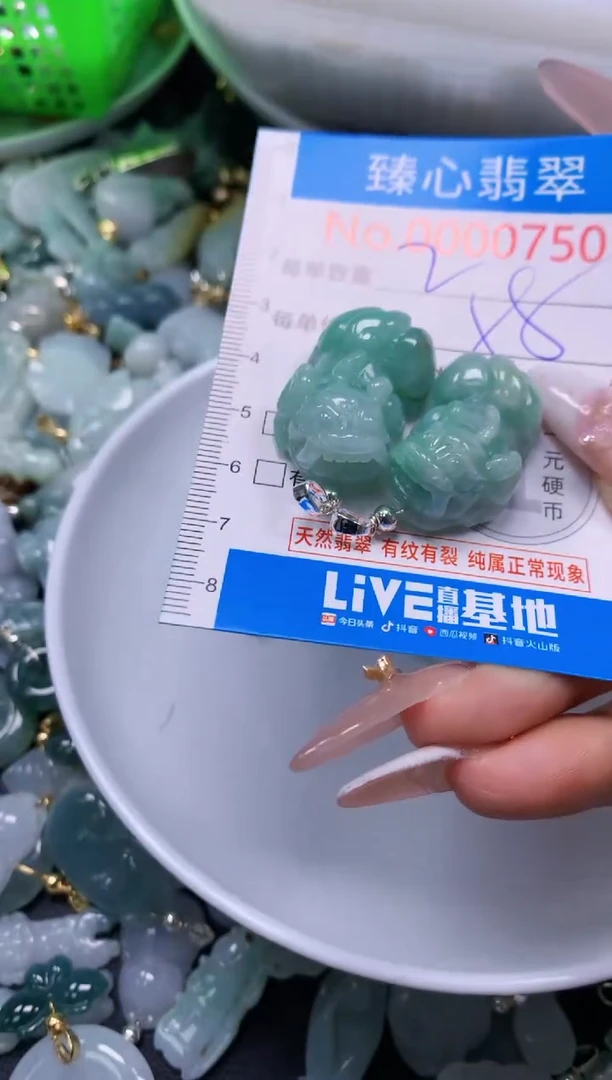 翡翠未镶嵌吊坠(不含链)750