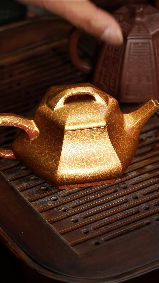 茶壶紫砂酒**盖宜兴紫砂贝壳烧储瓢