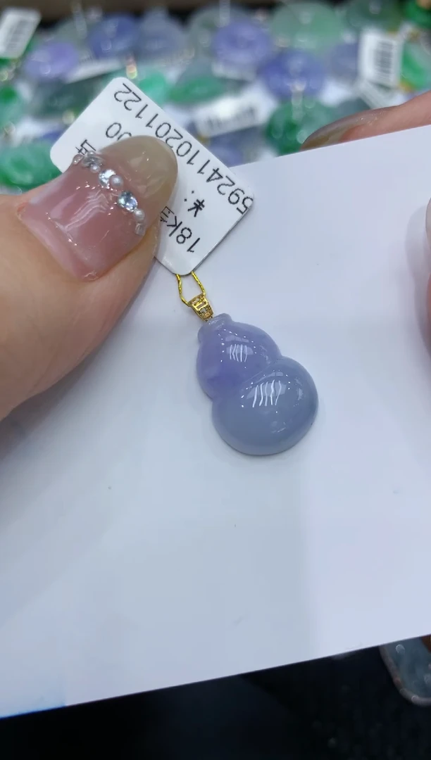 【闪购商品】翡翠颈饰18K金镶嵌222222222