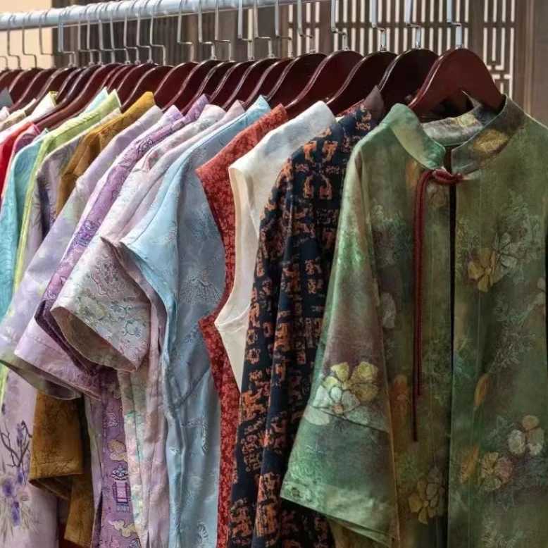 听雨轩.清仓款新中式女装外套连衣裙-70009