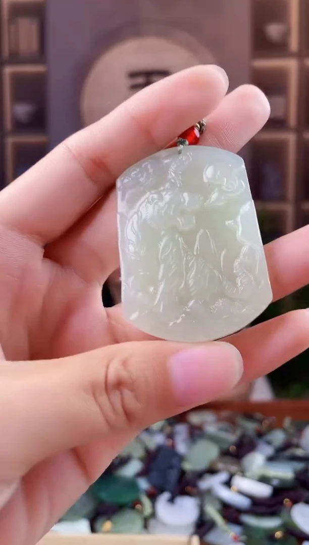 未镶嵌和田玉挂件拍一发一，