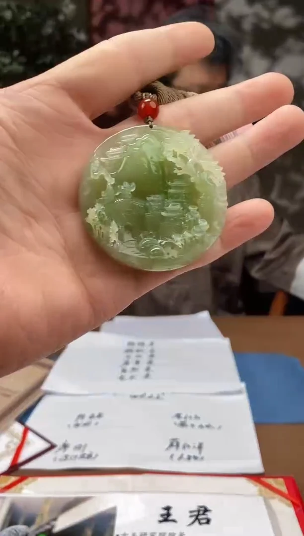 和田玉未镶嵌颈饰A704