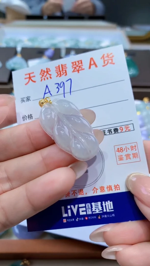 颈饰未镶嵌翡翠天然缅甸翡翠A货挂件