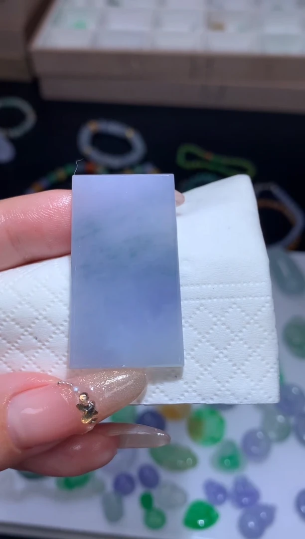 未镶嵌定制翡翠无事牌