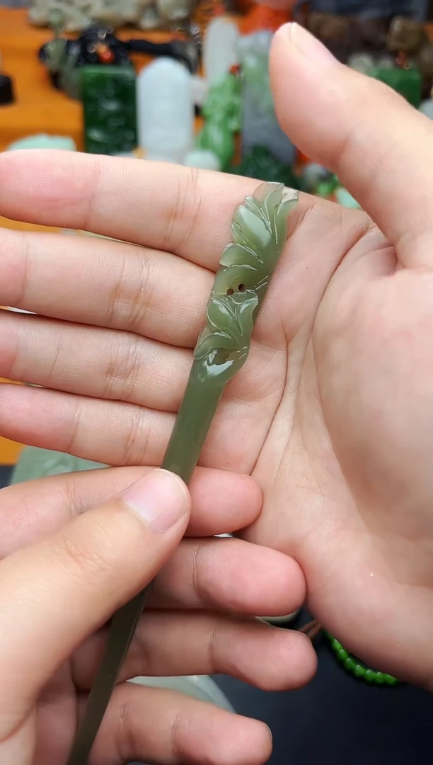 【闪购商品】和田玉发饰未镶嵌发簪01