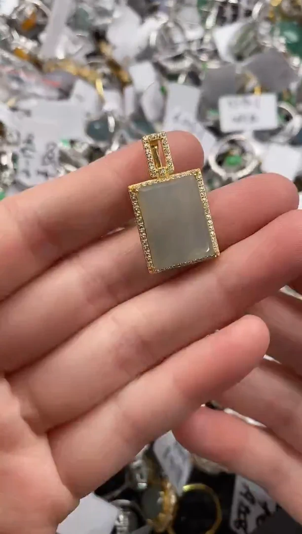 银S925镶嵌戒指翡翠333                  7