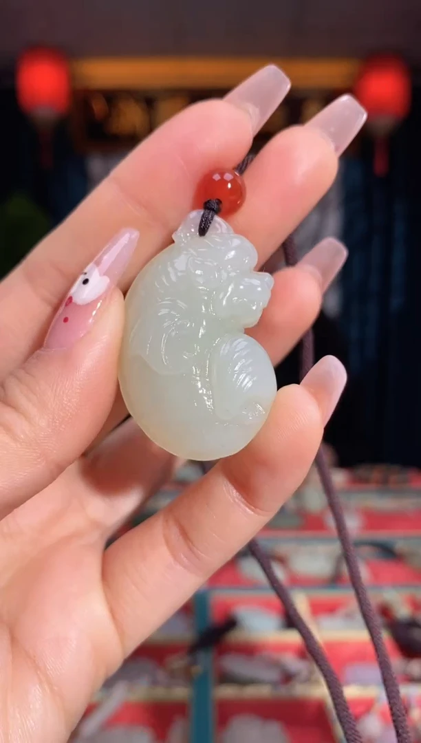 【闪购商品】和田玉颈饰未镶嵌鱼化龙