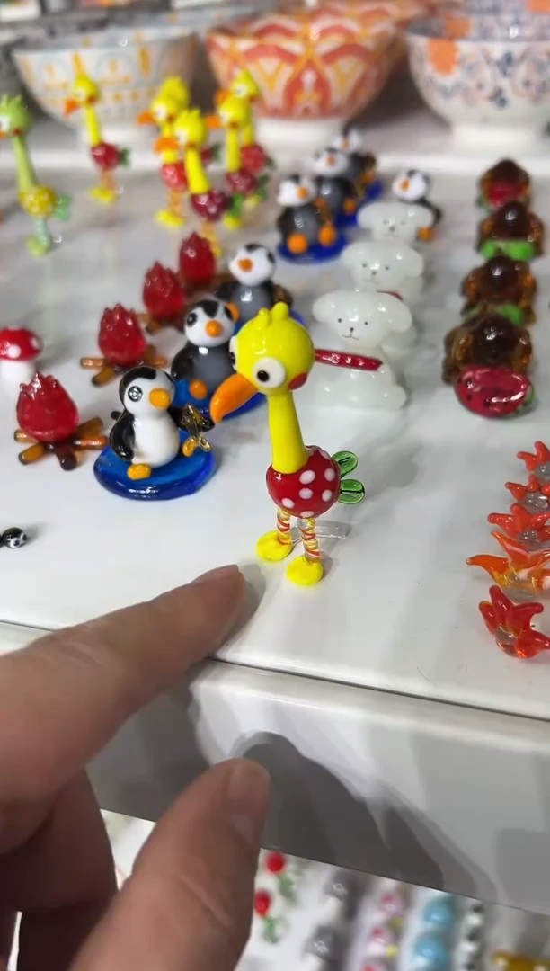 手工艺品琉璃鸵鸟