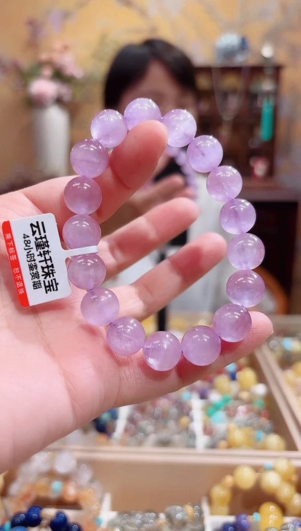 未镶嵌锂辉石手串设计款珠串
