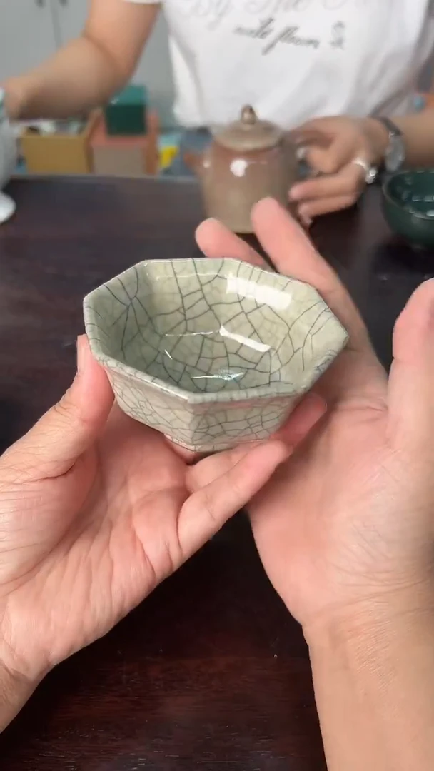 龙泉云间青瓷小米茶器