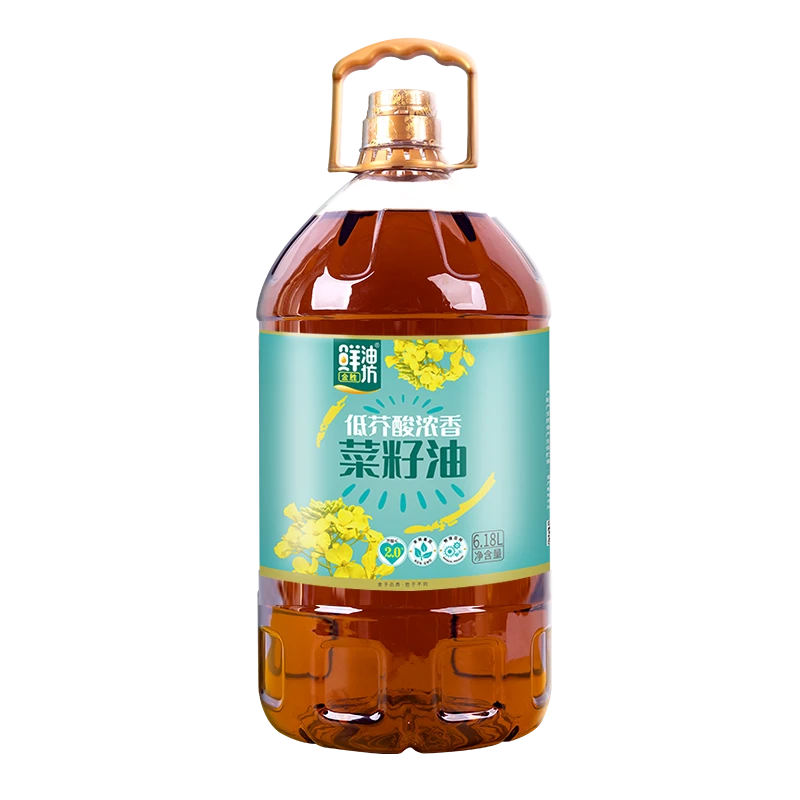 金胜鲜油坊低介酸浓香菜籽油6.18L