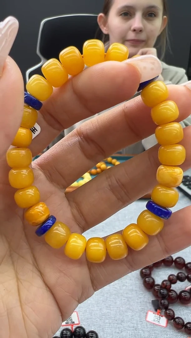 【闪购商品】琥珀手链未镶嵌937秒拍号