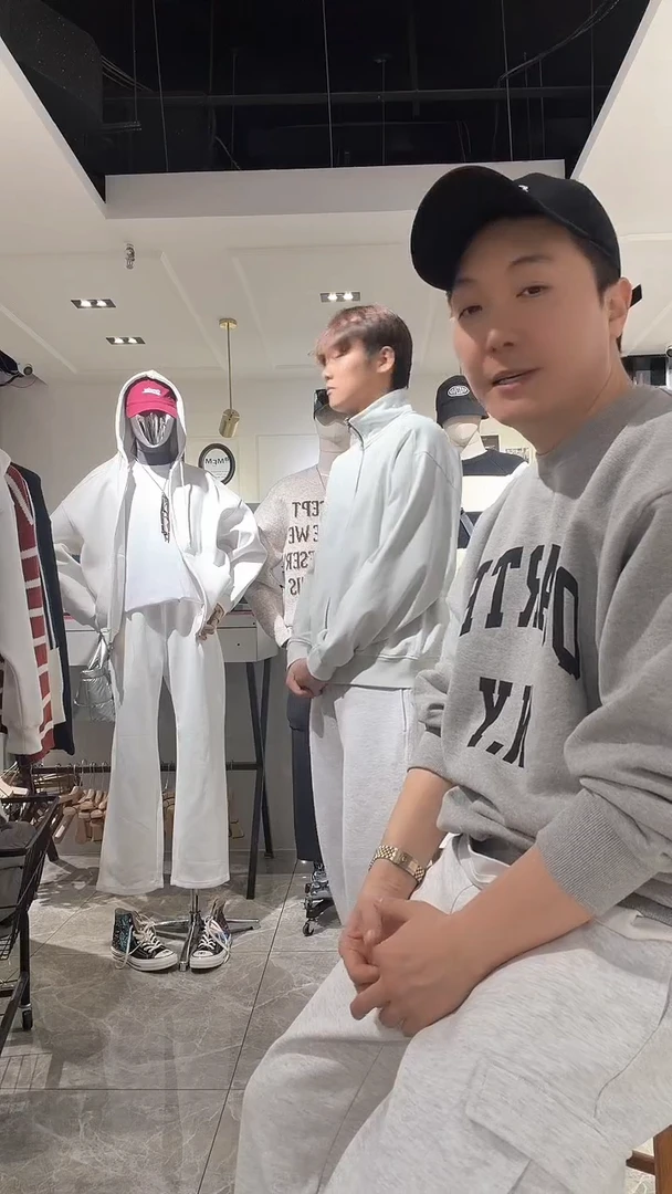 套头款男士四季款立领卫衣外套