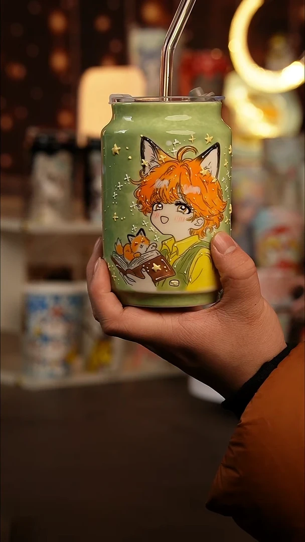 （玉泥）景德镇手工手绘文创陶瓷杯