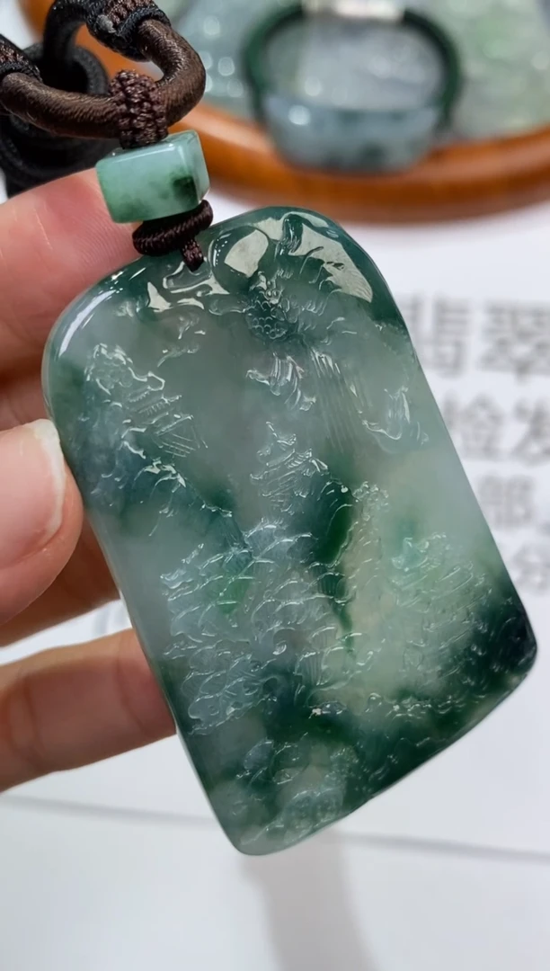 未镶嵌挂件翡翠304089     多人