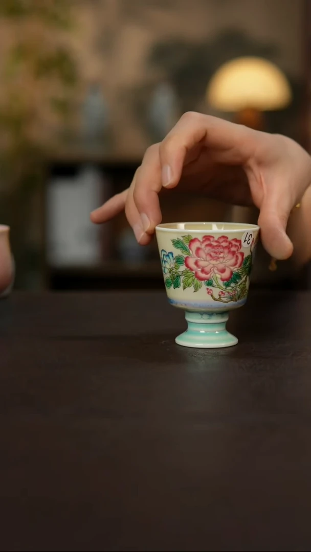 杯景德镇陶瓷杯碗柴烧多人